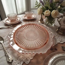 Load image into Gallery viewer, Pink Depression Glass Platter