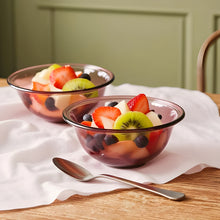Load image into Gallery viewer, Small Cranberry Pyrex Mixing Bowl - Vintage Glass Bakeware Kitchen Collectible
