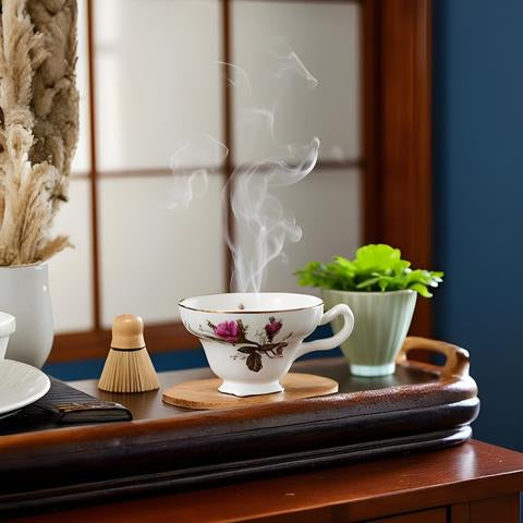 Kipper & Mann Pomnpadour Rose Tea Cup