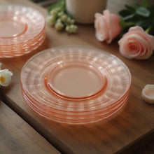 Load image into Gallery viewer, Set of 8 Pink Depression Glass Plates