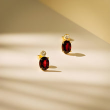Load image into Gallery viewer, Garnet Earrings