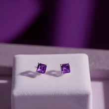 Load image into Gallery viewer, Amethyst princess cut