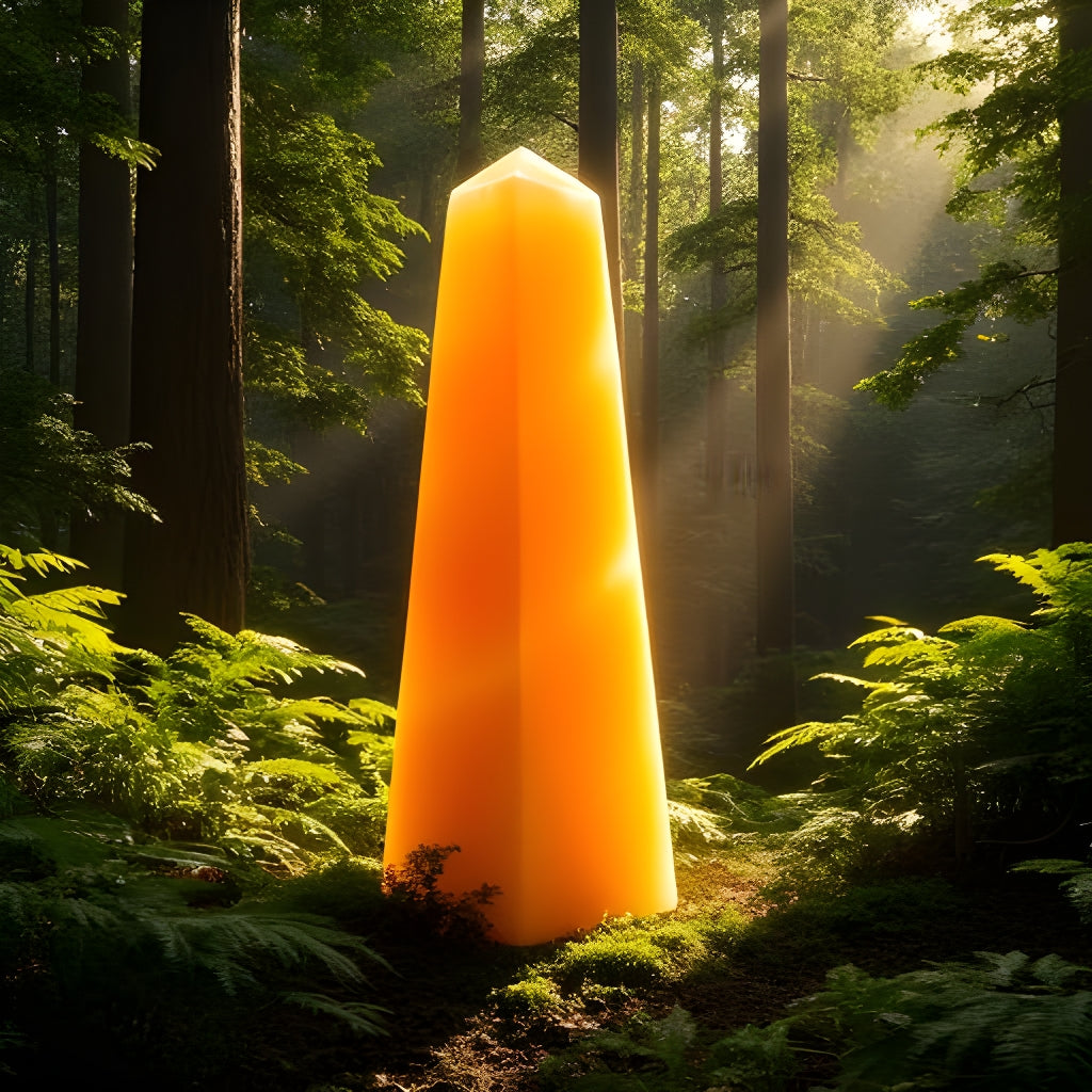 Orange Calcite Tower
