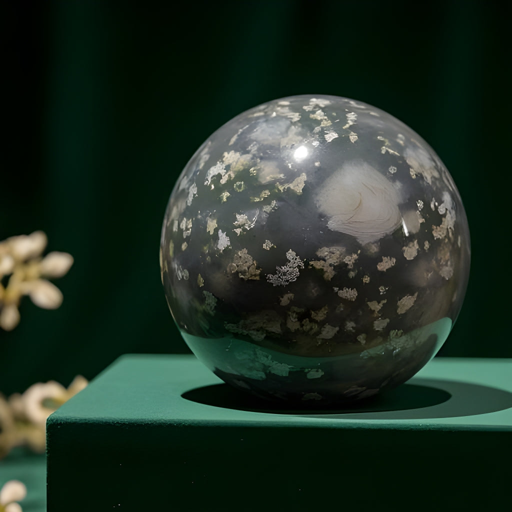 Flower Agate Sphere