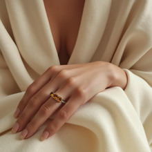 Load image into Gallery viewer, Citrine 4 Stone Ring