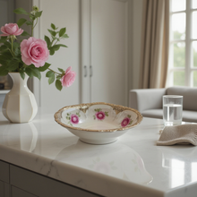 Load image into Gallery viewer, Hand Painted Bowl with Gold Trim