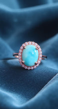 Load image into Gallery viewer, Larimar Ring in Rose Gold