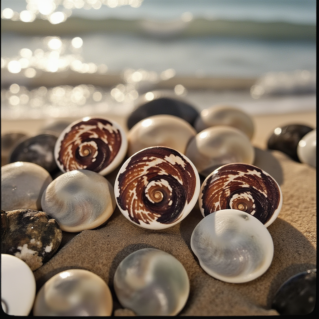 Mermaid Money (Cat Eye Shell Fossil)
