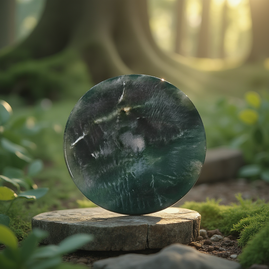 Moss Agate Disc