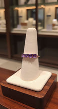 Load image into Gallery viewer, Amethyst 4 Stone Ring