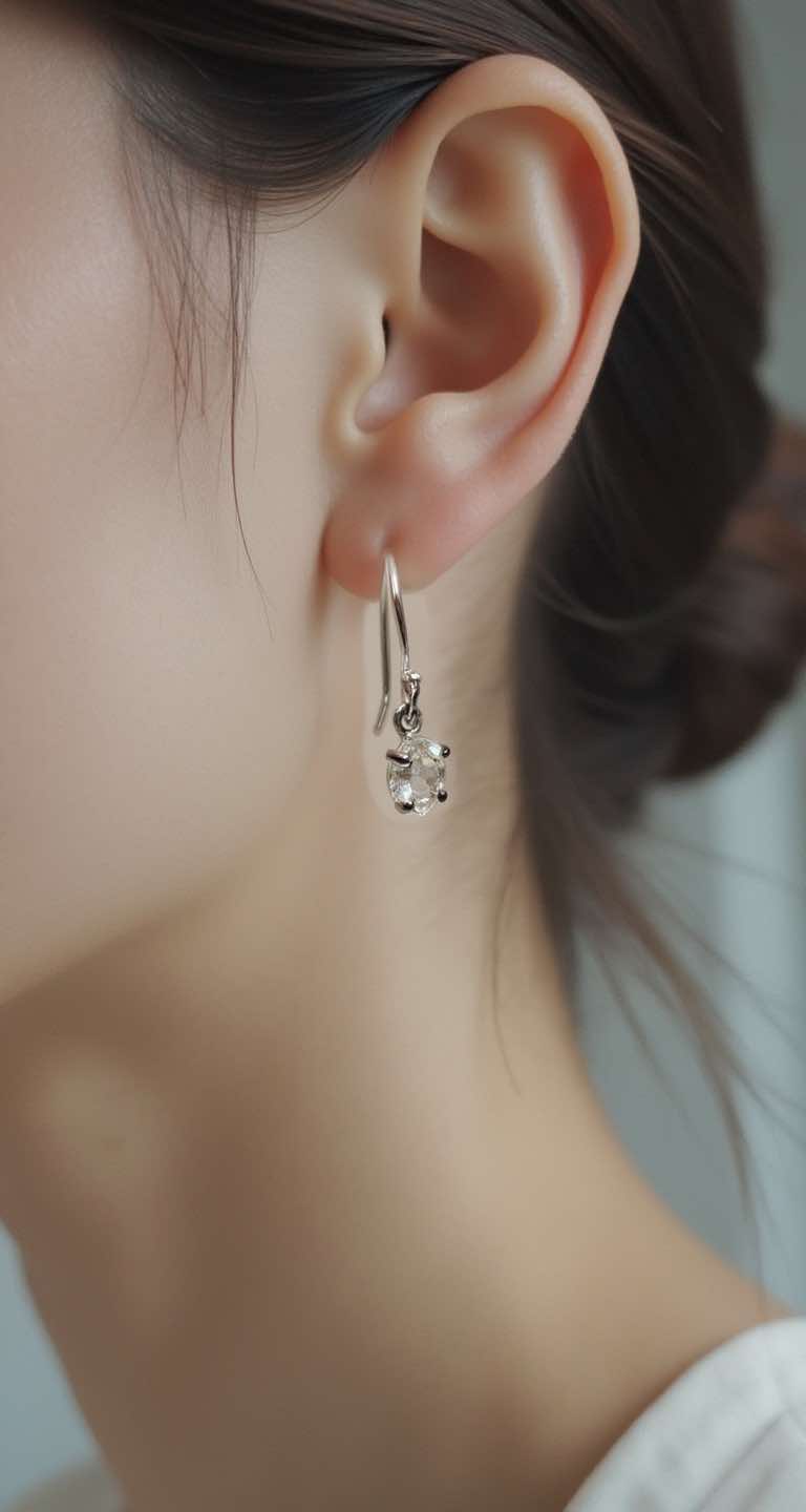 herkimer drop earrings