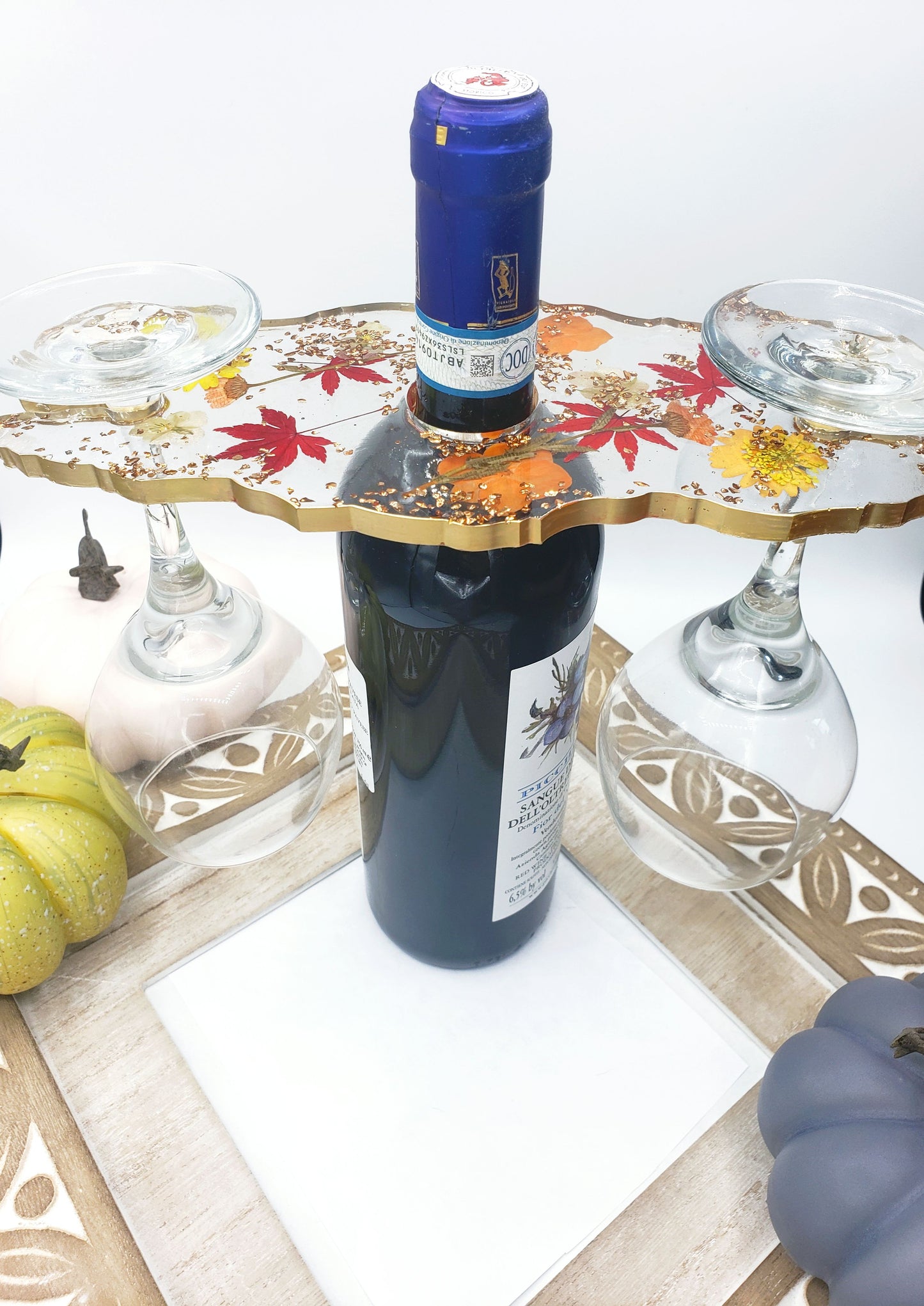 Floral Resin Wine Butler