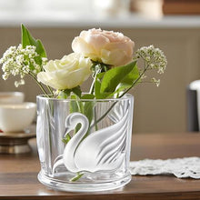 Load image into Gallery viewer, Gloria Vanderbilt Frosted Swan Glass - Elegant Vintage Decorative Collectible
