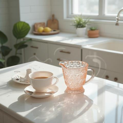 Pink Depression Glass Creamer Pitcher