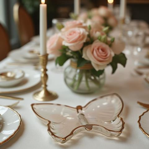 Vintage Butterfly Trinket Tray