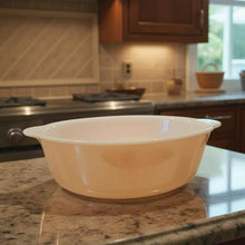 Load image into Gallery viewer, Fire King Peach Lustreware Casserole Dish
