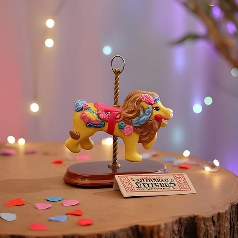 Vintage Lion Carousel figurine