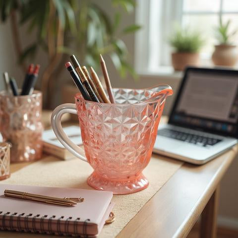 Pink Depression Glass Creamer Pitcher
