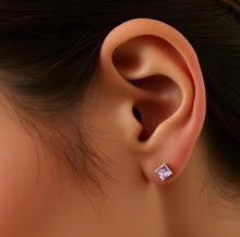 Load image into Gallery viewer, Pink Sapphire Studs
