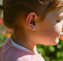 Load image into Gallery viewer, Pink Sapphire Studs
