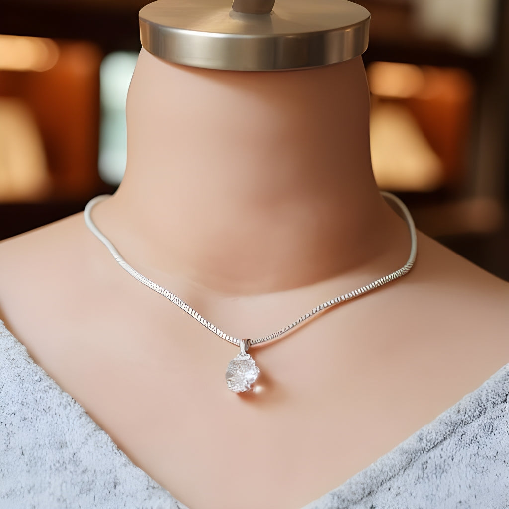 Herkimer Solitaire Pendant