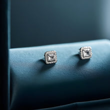 Load image into Gallery viewer, Quartz Square Earrings
