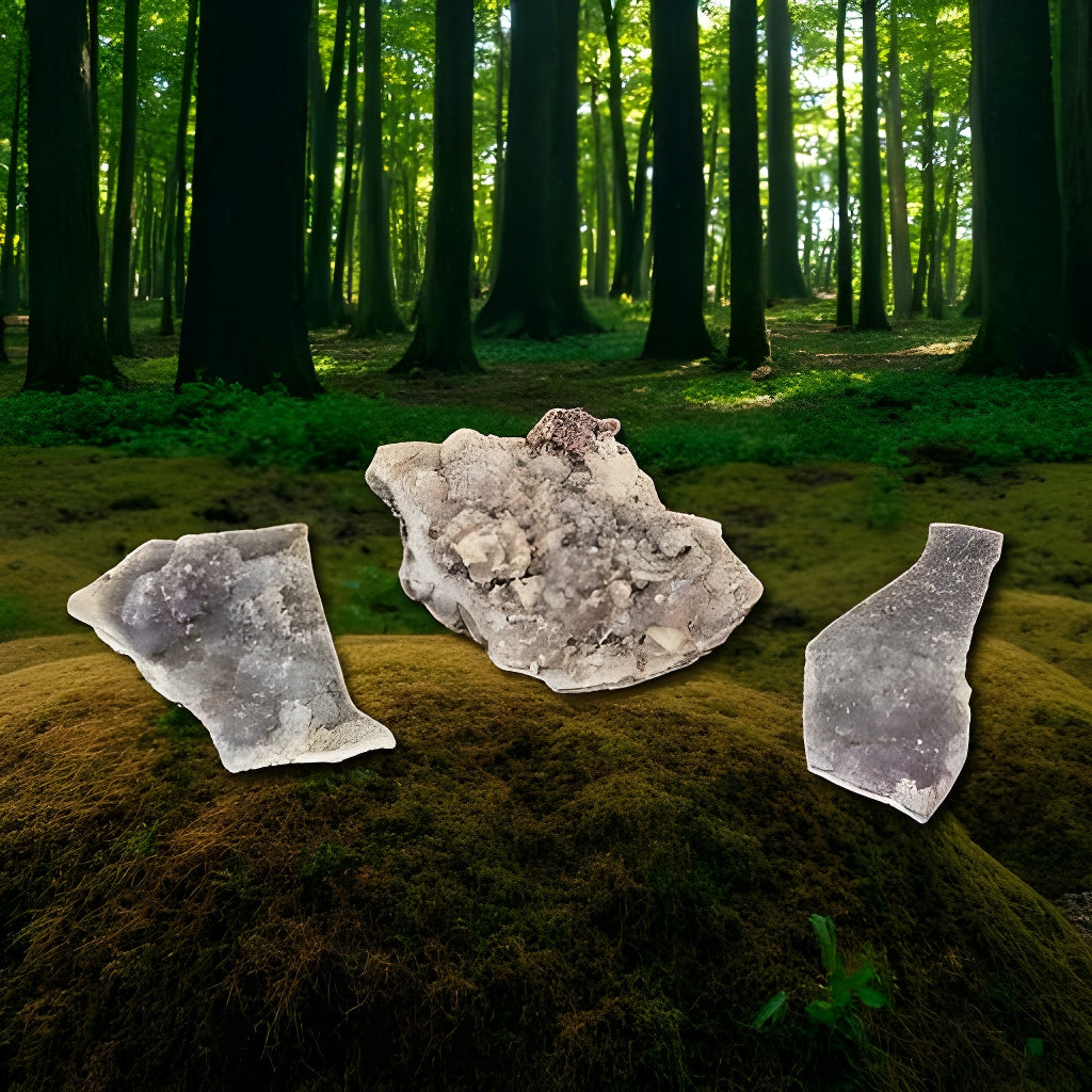 Flower Amethyst Rough Specimens