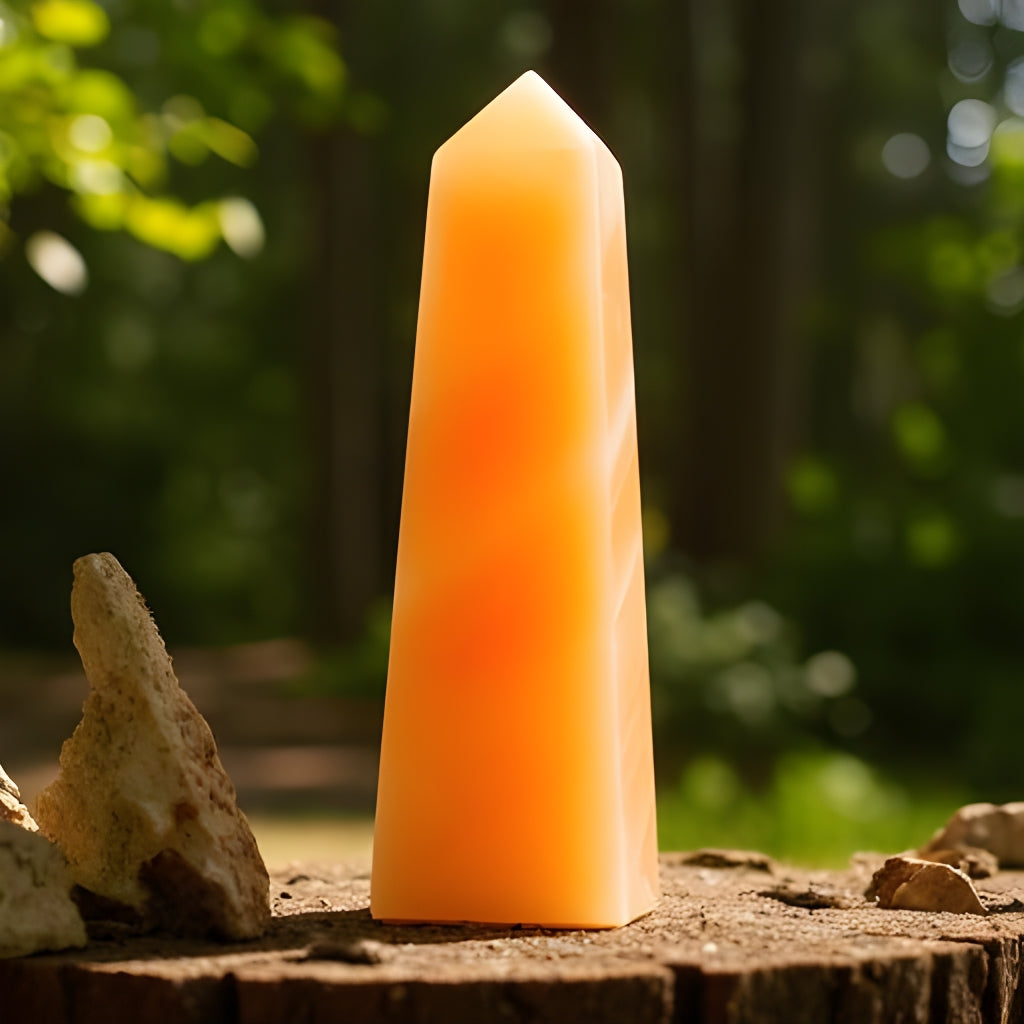 Orange Calcite Tower
