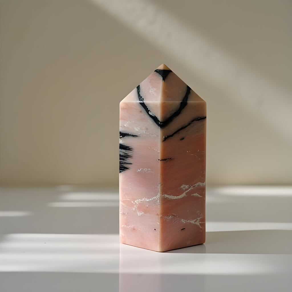 Pink Zebra Jasper Tower