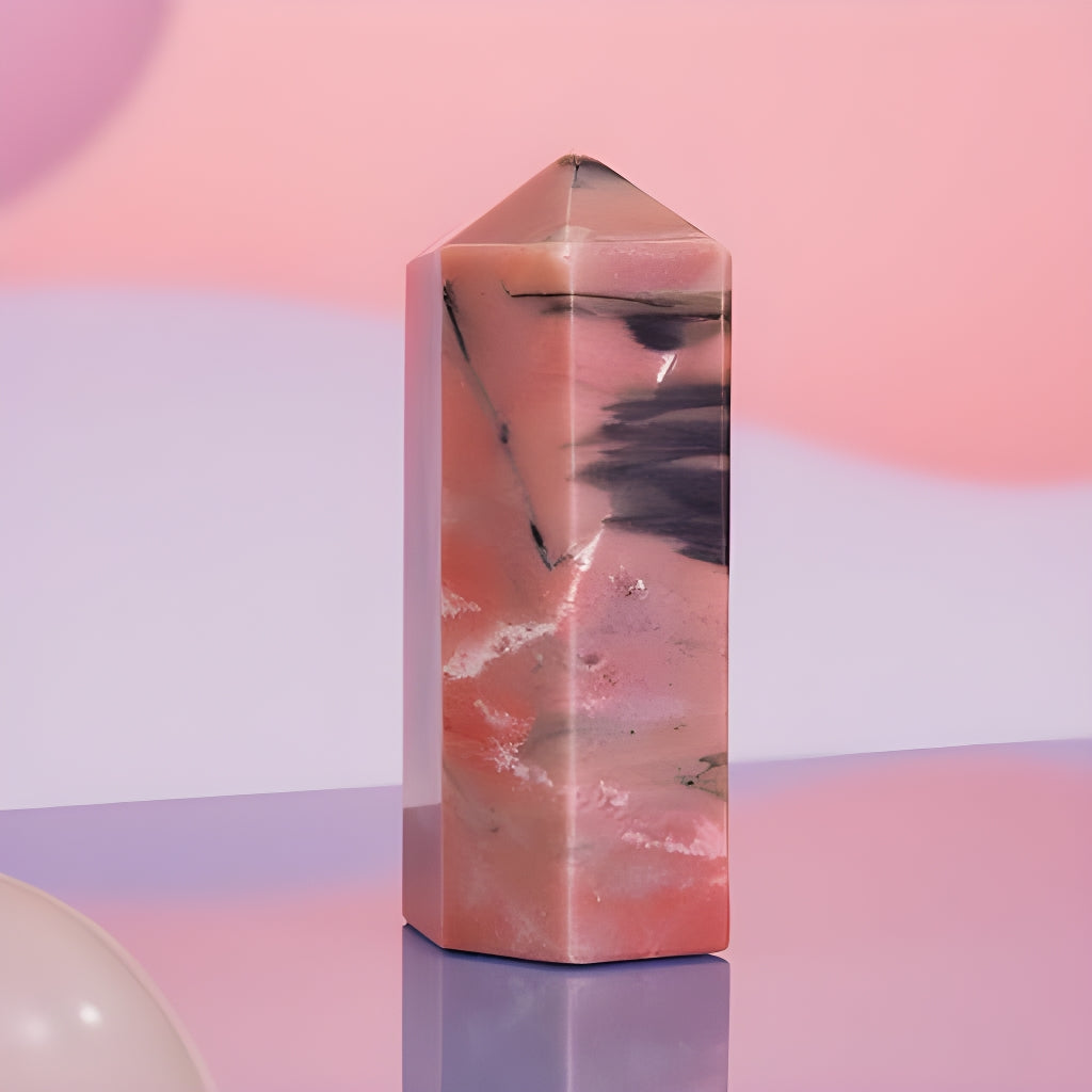 Pink Zebra Jasper Tower