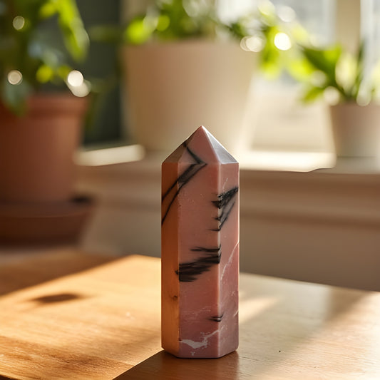 Pink Zebra Jasper Tower