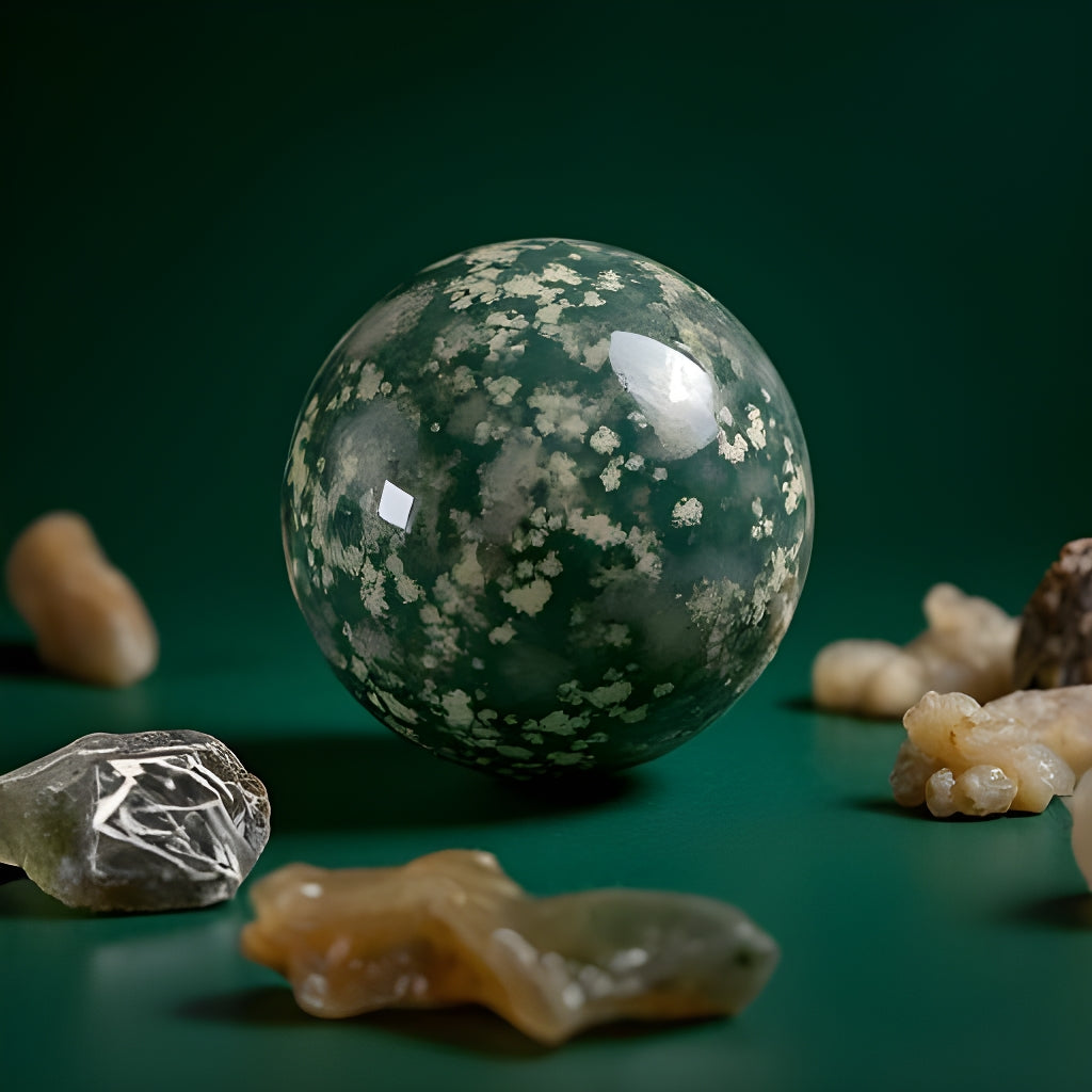Flower Agate Sphere