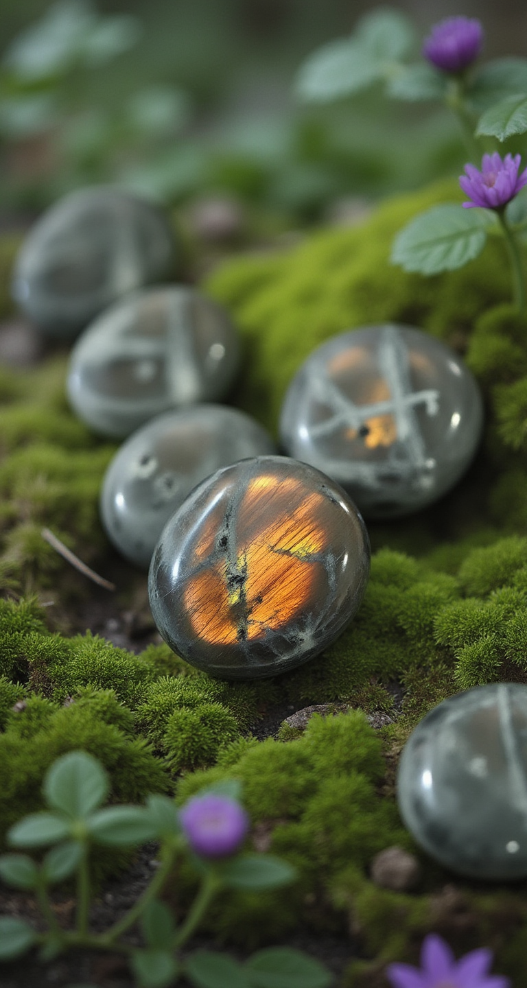 Sunset Labradorite Palm Stones