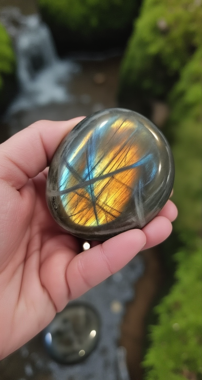 Sunset Labradorite Palm Stones