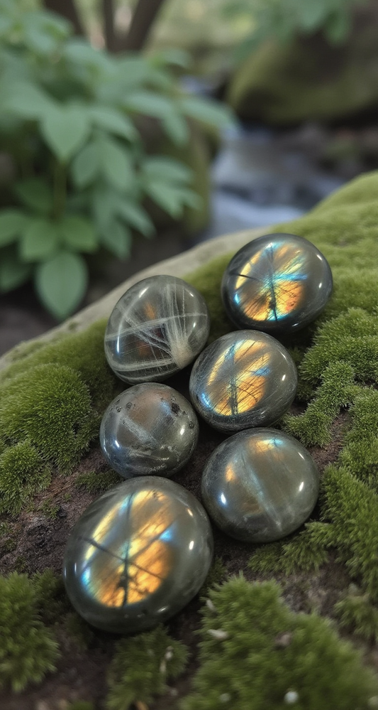 Sunset Labradorite Palm Stones