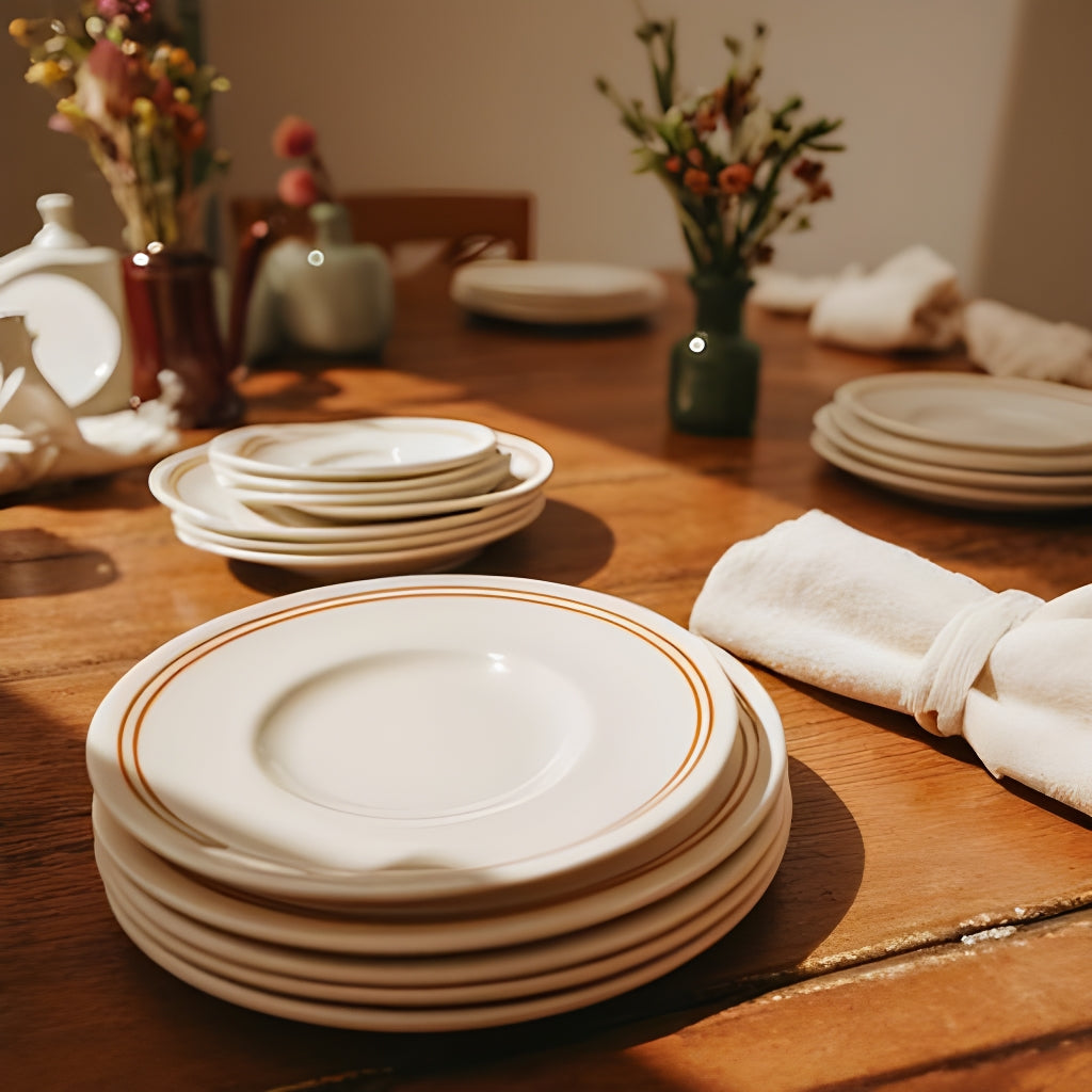 Set of 4 Royal China Plates