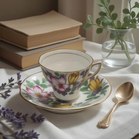 Edwin Knowles Teacup and Saucer Set