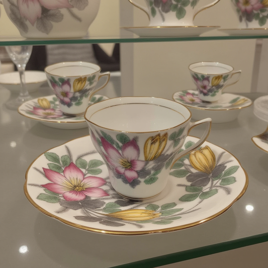Edwin Knowles Teacup and Saucer Set