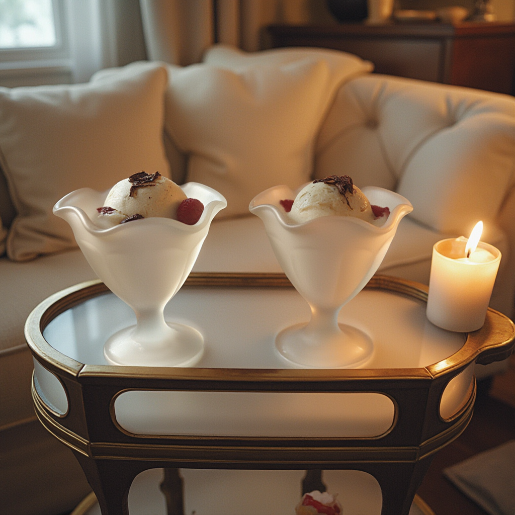 Set of 4 Ice Cream Dishes
