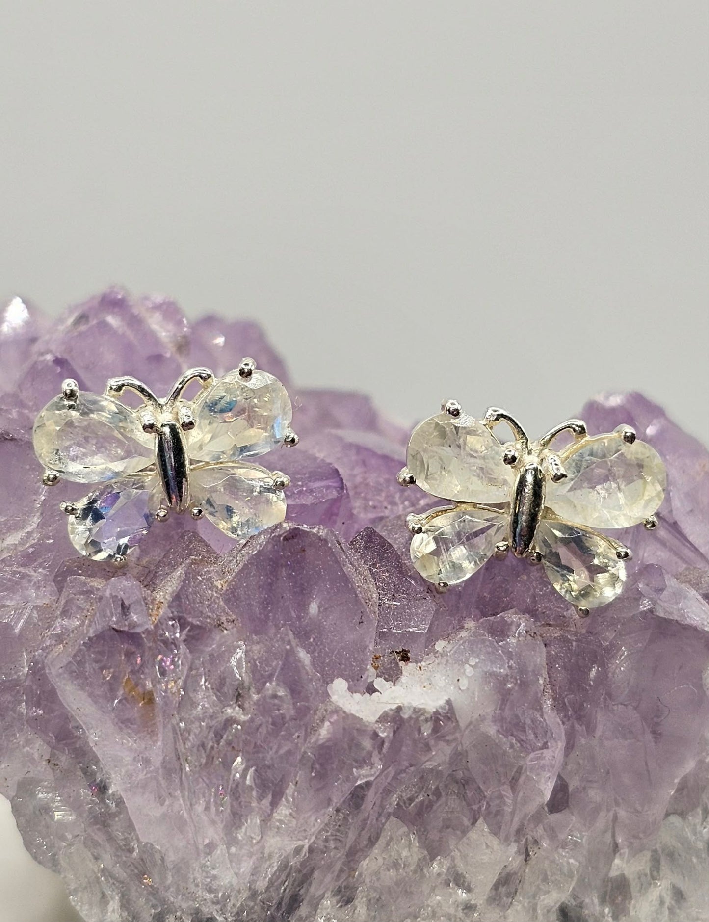 Butterfly Sterling Silver Stud Earrings