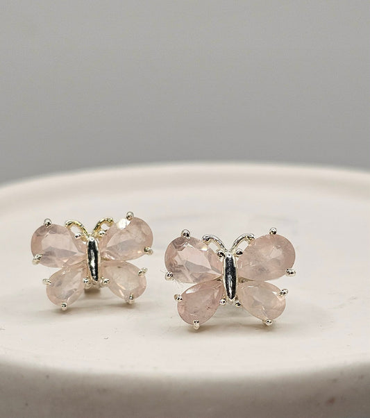 Butterfly Sterling Silver Stud Earrings