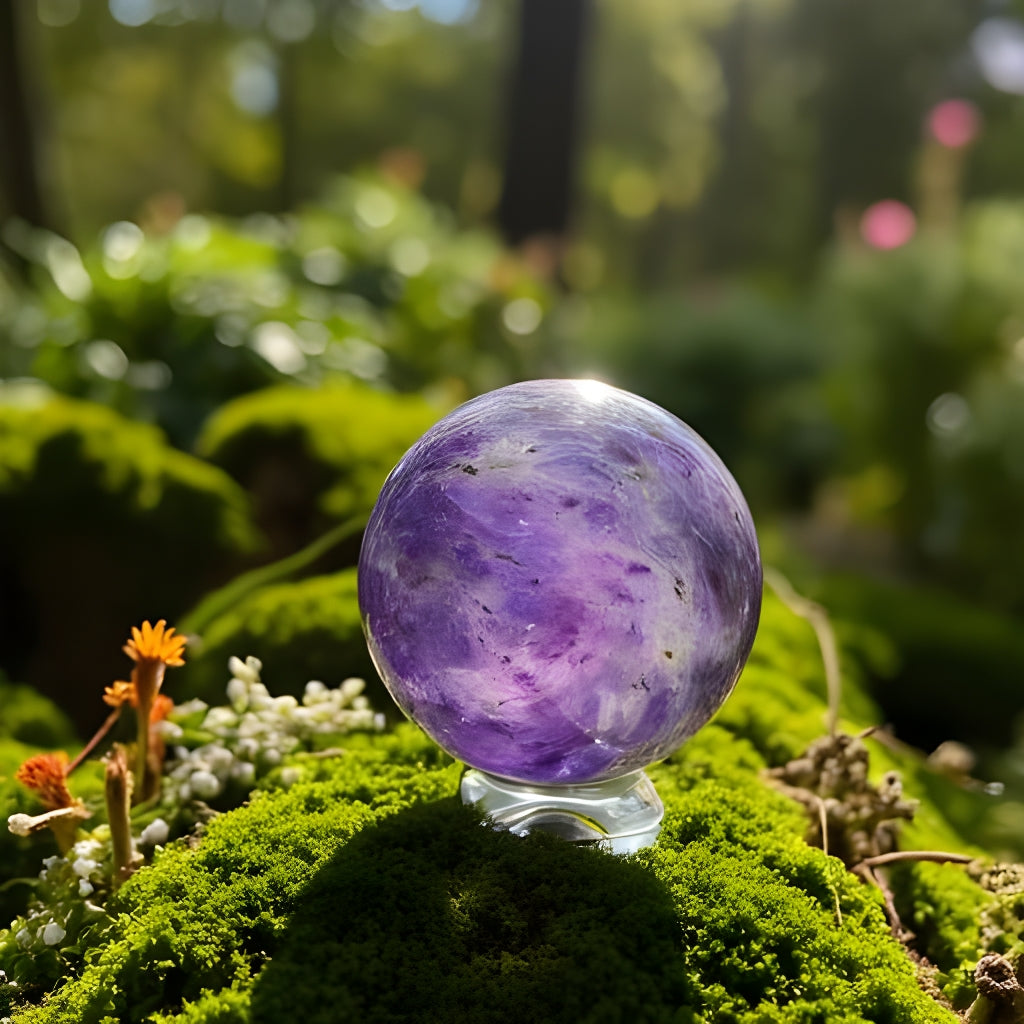 Rainbow Fluorite Sphere