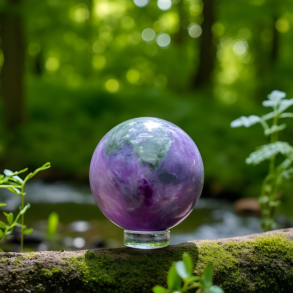 Rainbow Fluorite Sphere