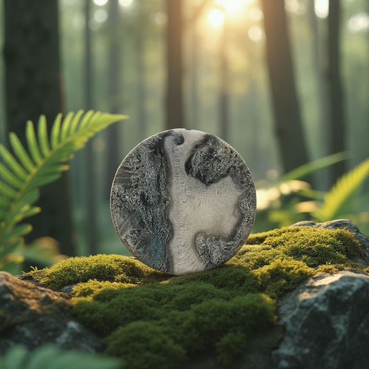Moss Agate Disc