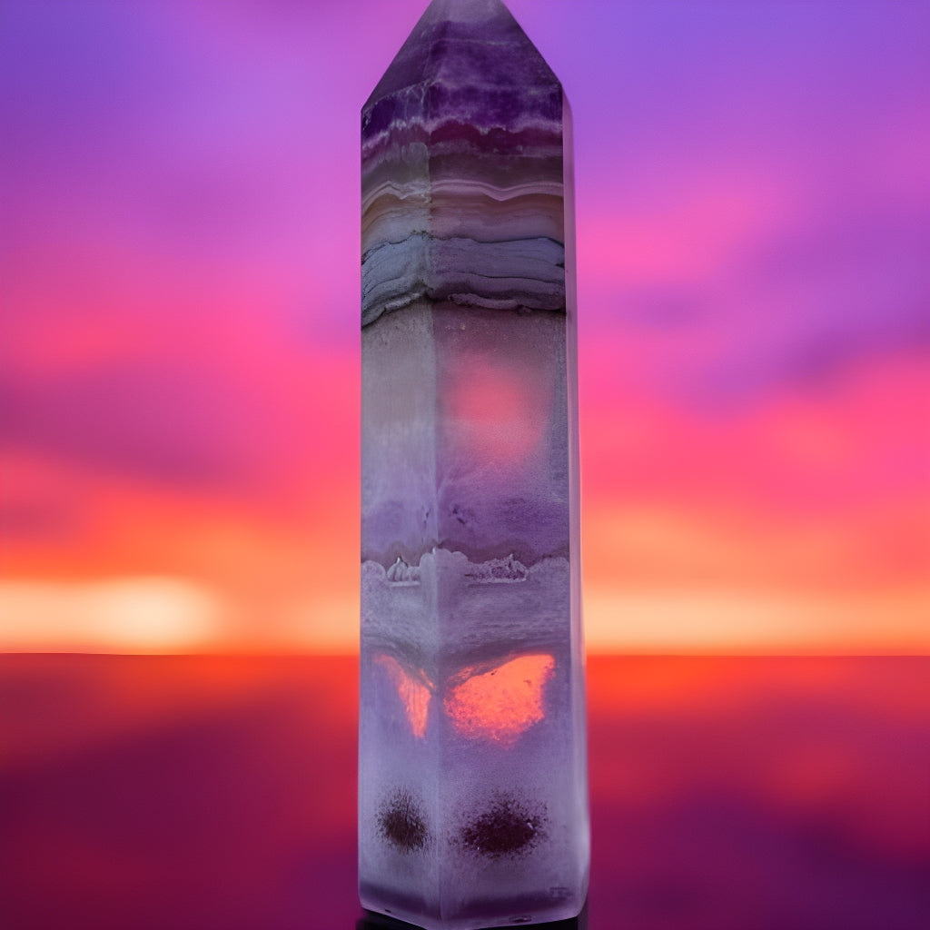 Amethyst Agate Tower