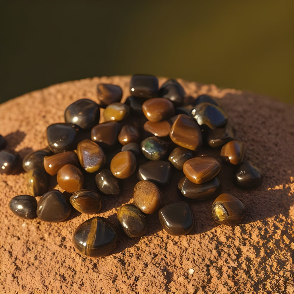 Hawk Eye Tumble (blue tigers eye)