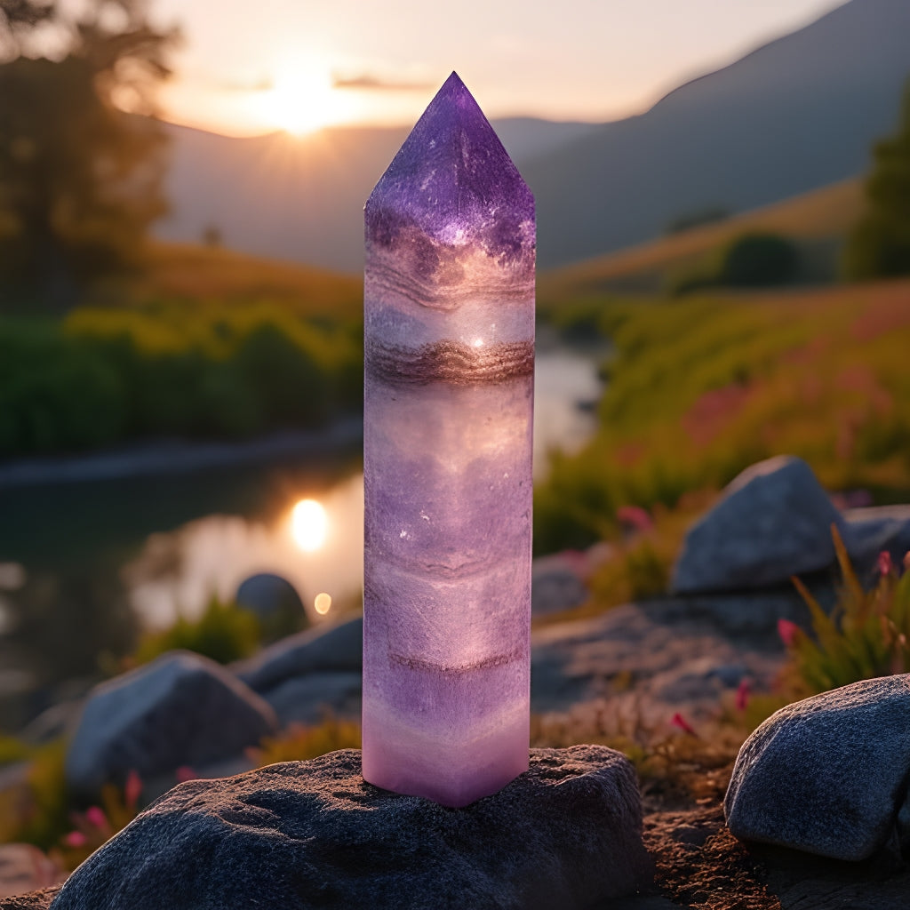 Amethyst Agate Tower