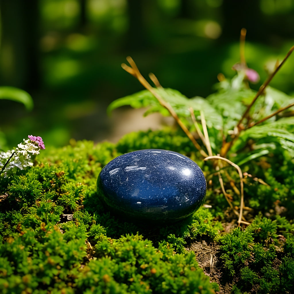 Dumortiorite Palm Stone
