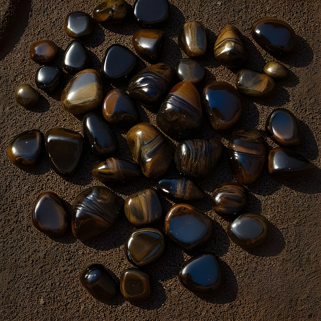 Hawk Eye Tumble (blue tigers eye)