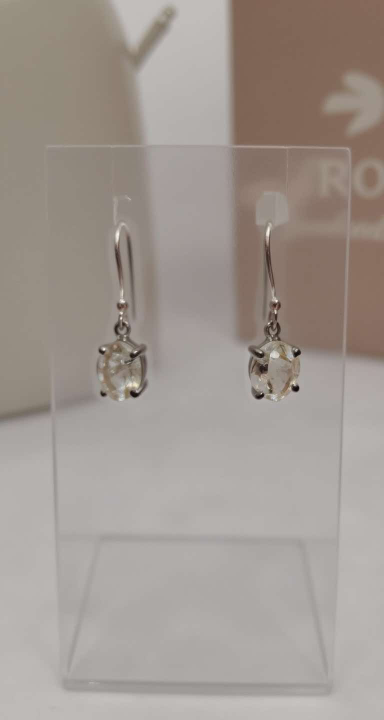 herkimer drop earrings